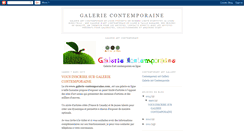 Desktop Screenshot of galerie-contemporaine.blogspot.com