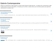 Tablet Screenshot of galerie-contemporaine.blogspot.com