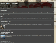 Tablet Screenshot of nevermind-the-gap.blogspot.com