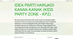 Desktop Screenshot of kidspartyzone.blogspot.com