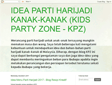 Tablet Screenshot of kidspartyzone.blogspot.com