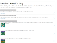 Tablet Screenshot of krazykatlady-lorraine.blogspot.com