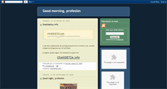Desktop Screenshot of goodmorningprofesion.blogspot.com