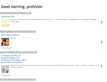 Tablet Screenshot of goodmorningprofesion.blogspot.com