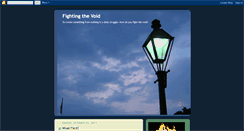 Desktop Screenshot of fightingthevoid.blogspot.com