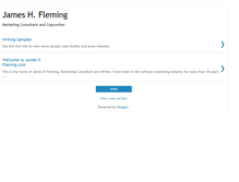 Tablet Screenshot of jameshfleming.blogspot.com