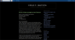 Desktop Screenshot of cirilobautista.blogspot.com