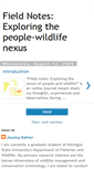Mobile Screenshot of fieldnotespeoplewildlife.blogspot.com