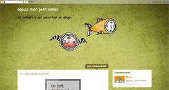 Desktop Screenshot of depuismonpetitcahier.blogspot.com