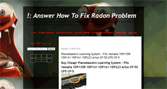 Desktop Screenshot of answerhowtofixradonproblem.blogspot.com