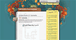 Desktop Screenshot of ldsscripturepuzzles.blogspot.com