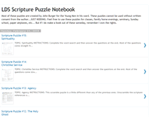 Tablet Screenshot of ldsscripturepuzzles.blogspot.com