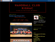 Tablet Screenshot of handballclubrignac.blogspot.com