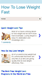 Mobile Screenshot of howtoloseweightfast-now.blogspot.com