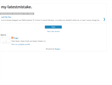Tablet Screenshot of my-latestmistake.blogspot.com