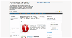 Desktop Screenshot of johnmoses.blogspot.com