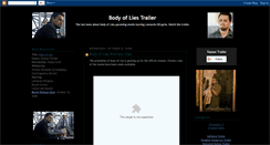 Desktop Screenshot of body-of-lies-trailer.blogspot.com