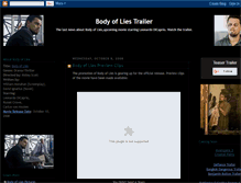 Tablet Screenshot of body-of-lies-trailer.blogspot.com