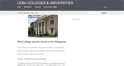 Desktop Screenshot of cebucolleges.blogspot.com