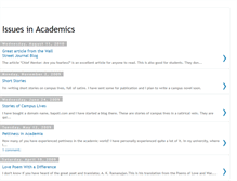 Tablet Screenshot of issuesinacademics.blogspot.com