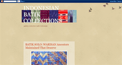 Desktop Screenshot of indonesianbatikcollections.blogspot.com