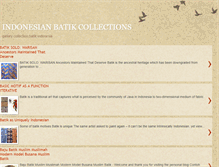 Tablet Screenshot of indonesianbatikcollections.blogspot.com