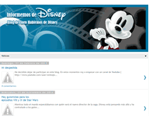 Tablet Screenshot of informemosdedisney.blogspot.com
