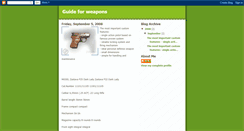 Desktop Screenshot of guideforweapons.blogspot.com