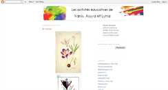 Desktop Screenshot of activitesdeyanisetassya.blogspot.com