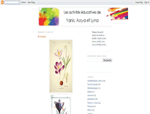 Tablet Screenshot of activitesdeyanisetassya.blogspot.com