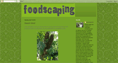 Desktop Screenshot of foodscaping.blogspot.com