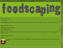 Tablet Screenshot of foodscaping.blogspot.com