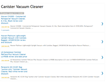Tablet Screenshot of cheapcanistervacuumcleaner.blogspot.com