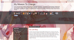 Desktop Screenshot of mymissiontochange.blogspot.com