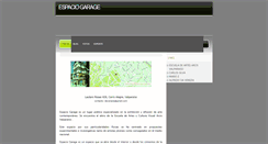 Desktop Screenshot of espaciogarage.blogspot.com