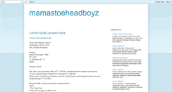 Desktop Screenshot of mamastoeheadboyz.blogspot.com