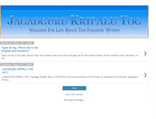 Tablet Screenshot of jagadguru-kripalu-yog.blogspot.com
