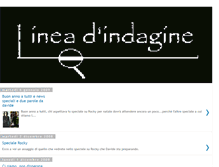 Tablet Screenshot of lineadindagine.blogspot.com