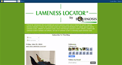 Desktop Screenshot of lameness-locator.blogspot.com