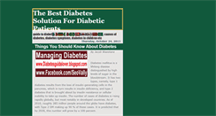 Desktop Screenshot of bestdiabetessolution.blogspot.com