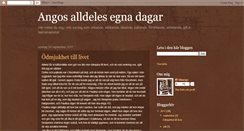 Desktop Screenshot of angosdagar.blogspot.com
