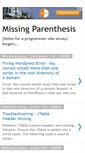 Mobile Screenshot of missingparenthesis.blogspot.com