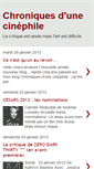 Mobile Screenshot of chroniquescinephile.blogspot.com
