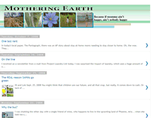 Tablet Screenshot of motheringearth.blogspot.com