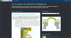 Desktop Screenshot of co-creation.blogspot.com