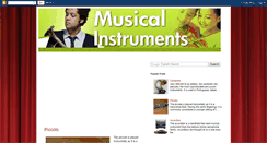 Desktop Screenshot of musicalinstrumentslist.blogspot.com