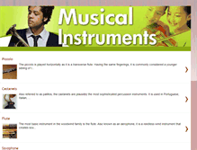 Tablet Screenshot of musicalinstrumentslist.blogspot.com