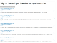 Tablet Screenshot of directions-on-shampoo-bottles.blogspot.com