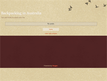 Tablet Screenshot of infobackpackeraustralia.blogspot.com