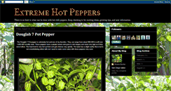 Desktop Screenshot of extremehotpeppers.blogspot.com